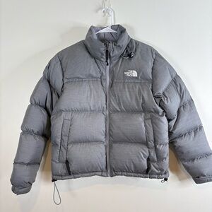 The North Face Women’s 1996 Retro Nuptse Puffer Jacket Gray Down Coat Medium